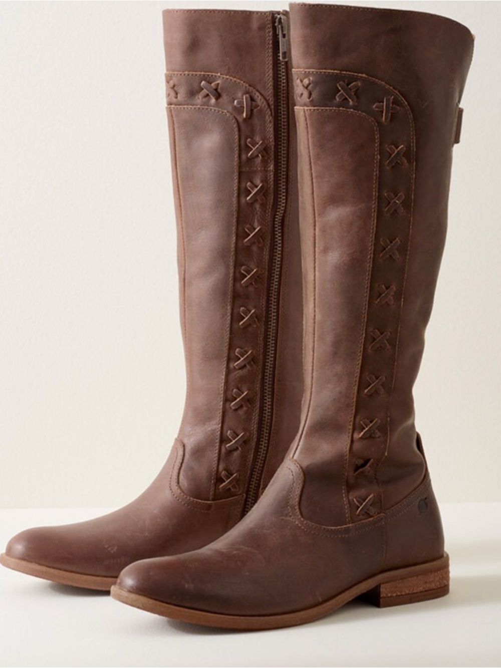 Born Albi Leather Riding Boots EUC Size 6.5